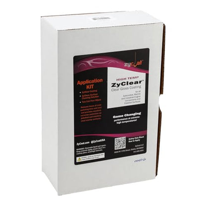 ZyCoat ZyClear 15502 High Temperature Heat Dissipating Clear Coat Application Kit - High Gloss, 2 Ounce