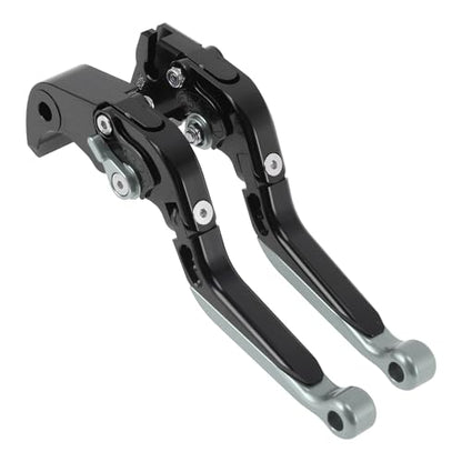 Short/Long Brake Clutch Levers for Kawasaki Ninja ZX6R 00-04 Black - color: Black Handle Titanium End