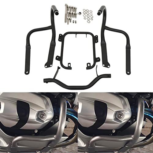 Worldmotop Engine Guard Highway Crash Bar Protector Replacement for BMW R1200RT R 1200RT 2004-2013 - size: Front-black