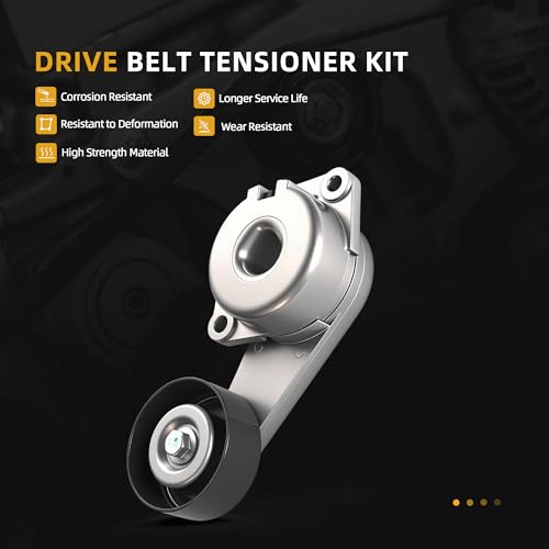 Belt Tensioner Serpentine Belt Idler Pulley Kit for Ford F150/F250 07-08 - size: for F150/F250/F350/Expedition 2007-2008