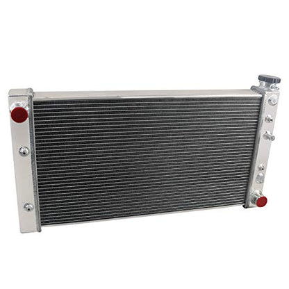 4 Row Aluminum Radiator Compatible with 1982-1994 Chevy S10 /GMC S15 Jimmy SBC350 Swap V8 1983 1984 1985 1986 1987 1988 1989 1990 1991 1992 1993 Radiators
