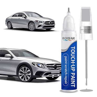 Touch Up Paint for Mercedes-Benz Iridium Silver Metallic 775 Paint Code - color: 775 Iridium Silver Metallic