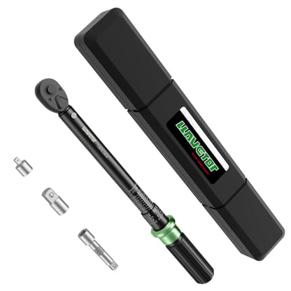 3/8 Drive Clic Torque Wrench Inch Pound, 7.38-81.18 ft.lb, ±3% Accuracy, Adjustable Torque Wrench for Bike, Motorcycle, Car Spark - size: 7.38-81.18 ft-lb (4 pcs)