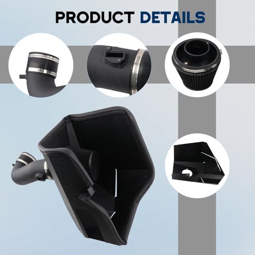 Cold Air Intake Compatible With 19-25 Silverado 5.3L/6.2L V8 - size: Chevy Cadillac GMC Cold Air Intake Kit 5.3L 6.2L