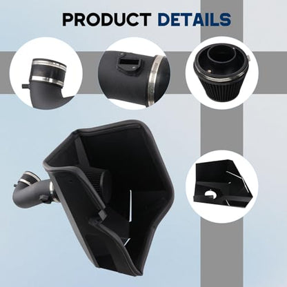 Cold Air Intake Compatible With 19-25 Silverado 5.3L/6.2L V8 - size: Chevy Cadillac GMC Cold Air Intake Kit 5.3L 6.2L