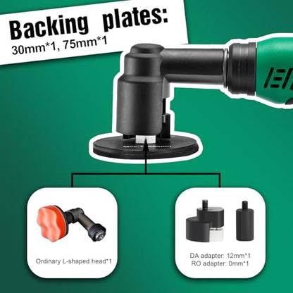 BATOCA S6 Mini Cordless Polisher 1 Heads for Car/Motorcycles Detailing Kit - size: Basic kit with 2 batteries