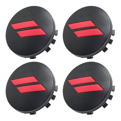 MDEOOSKY 4Pcs 6CZ27RM8AA 63mm 2.5" Wheel Center Cap Covers, Replacement for Dodge Charger, Challenger, Durango Replace 6CZ27DX8AA (Red) - color: Red