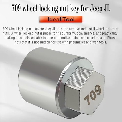 JL 709 for 27mm Nuts, Wheel Locking Nut Key for Jeep (JL) Dodge - size: 709