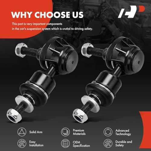 A-Premium Rear Sway Bar Link Stabilizer Bar Link, Compatible with Mazda