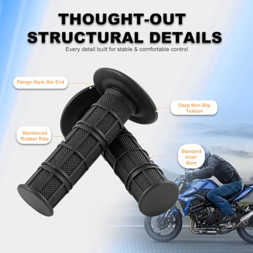 7/8" Motorcycle Hand Grips - size: 22mm