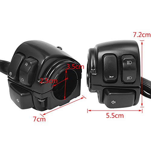 Control Switches Handlebar Wire Harness Horn Turn Signals Light On/Off Switch for Harley 1996-2012
