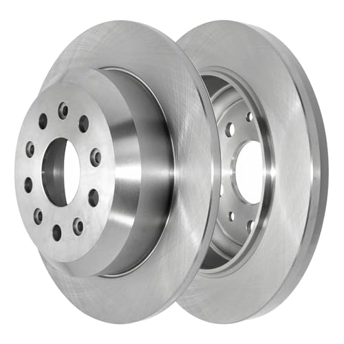 Detroit Axle - 8pc Brake Rotors Ceramic Brake Pads for 18-23 Jeep Wrangler - size: 8PR53615/KIT