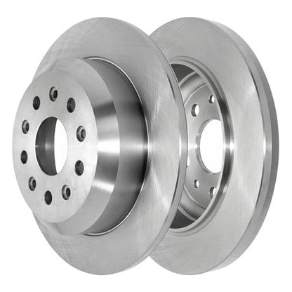 Detroit Axle - 8pc Brake Rotors Ceramic Brake Pads for 18-23 Jeep Wrangler - size: 8PR53615/KIT