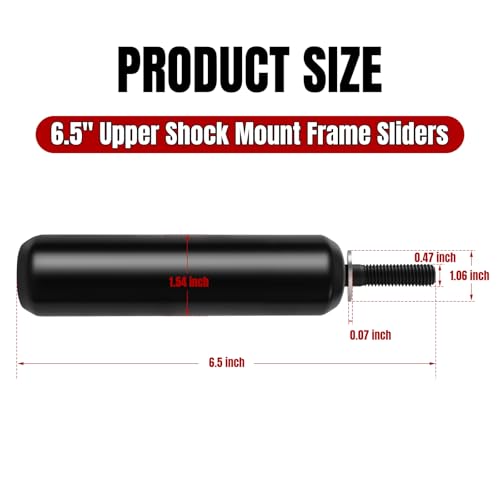 6.5" AL Frame Sliders Fit for Scout Bobber 2017-2026 Motorcycle Falling Crash Protector Guards Falling Side Protector - size: 6.5 Inch-Gripple(AL)-Black