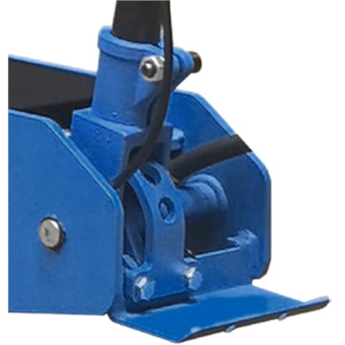 K Tool International HD63186 10 Ton Hydraulic Service Jack with Foot Pedal for Garages, Repair Shops and DIY, 20,000 lbs., Swivel Rear Casters, 3 Position Locking Handle, Built-in Bypass Valve, Blue