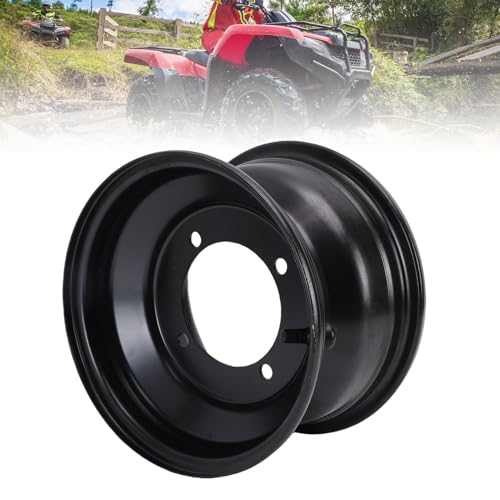 Acouto 8 Inch ATV Front Wheel Rim 19x7-8 19x7.00- Go Kart Wheel Rim 4 Hole High Strength Steel Hub for Dirt Bike Buggy Ride On Mower