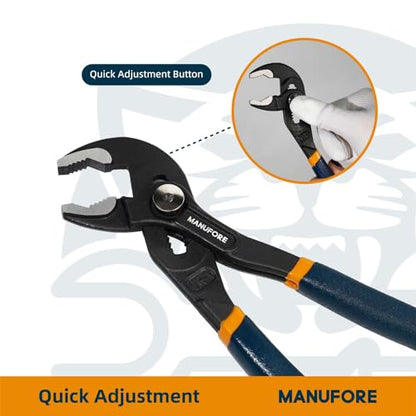 MANUFORE 16 Inch Water Pump Pliers Heavy Duty Tongue and Groove Pliers - style: 16 in