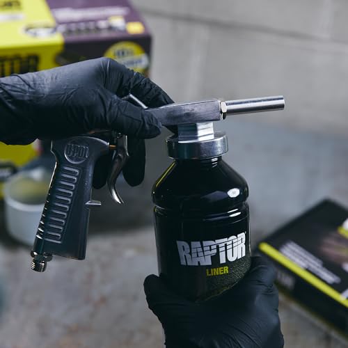 U-POL Raptor Black Urethane Spray-On Truck Bed Liner Kit, 6 Litres