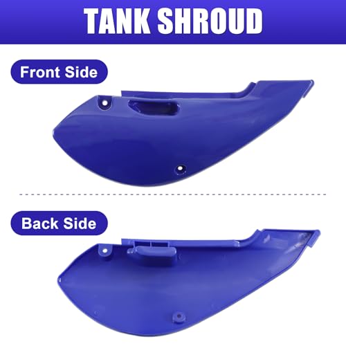 ABS Plastics Kit for Kawasaki KLX110 2002-2013, KX65 2000-2013 - color: Blue & White