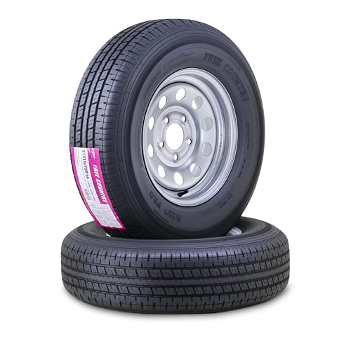 Free Country Trailer Tire Wheel ST215/75R14 8-Ply 108N 5X4.5 Silver Mod Pk2 - size: ST215/75R14