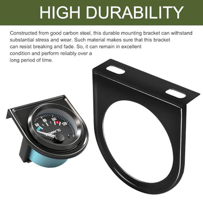 Single Gauge Mounting Panel, Gauge Bracket Holder, Dashboard Gauges Mounting Panel with Single Hole, Universal Metal Gauges Pillar Mount Pod Holder for Car, Truck, Boat and More (1PCS) - color: 1PCS