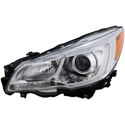 PartsFlow Halogen Headlight Chrome Housing Headlamp Left Driver Side For 2015 2016 2017 Subaru Legacy For 2015 2016 2017 Subaru Outback - color: Chrome Housing Left Side