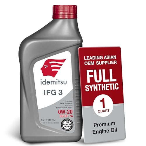 Idemitsu IFG3 0W-20 SP/GF-7A Full Synthetic Motor Oil – 1 Quart - size: 1 Quart, style: 1 Pack