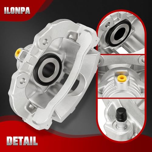 Rear Disc Brake Caliper Assembly with Bracket fit for 1998-2005 Chevrolet & GMC, 1998-2000 Isuzu, 1998-2001 Oldsmobile, Rear Left and Right Caliper set with 2PC, 18-B4712 + 18-B4713