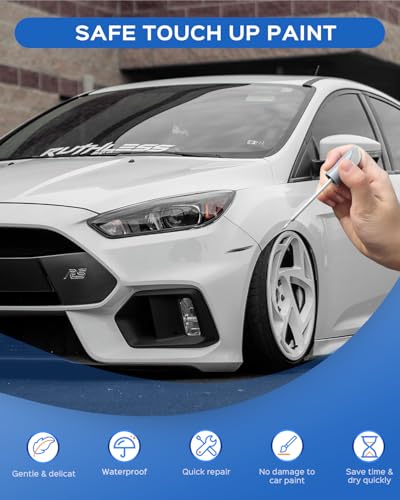 UG White Platinum Metallic Tricoat Touch Up Paint Compatible with Ford Exact Match–Chips and Nicks Touch Up - color: White Platinum Metallic(UG) compatible with C-Max/Edge/Escape/Expedition/Explorer/F-150/F-250 Super Duty/F-350 Super Duty/F-450 Super Duty