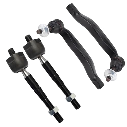 TRQ Inner and Outer Driver and Passenger Side Tie Rod Set 4 Piece - style: PSA27942