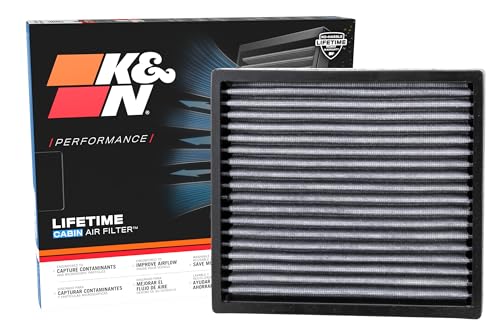 K&N LIFETIME Cabin Air Filter: Washable, Clean Air for your Cabin, VF2000