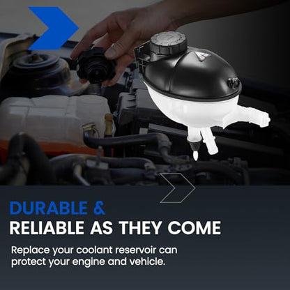 603-257 Engine Coolant Reservoir Tank for Mercedes C/E/CLS - color: White, size: 603-257