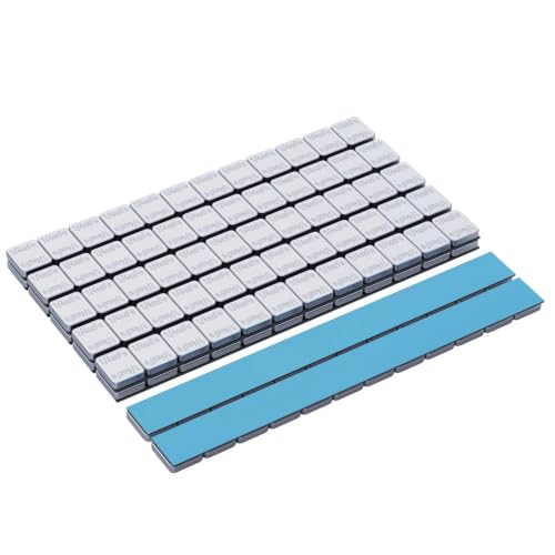 OTUAYAUTO 1/4oz 240pcs Chrome Adhesive Stick-On Wheel Weights 60oz/Box - color: Chrome, size: 240 PCS
