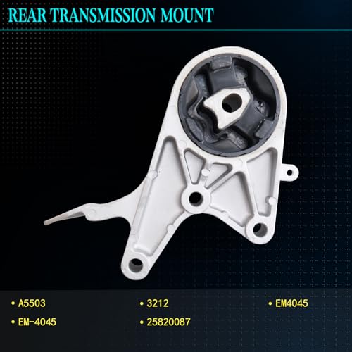 Motor Mount Kit for 2009-2012 Malibu 2.4L 6-Speed Auto Trans - size: A5398 A5504 A5503