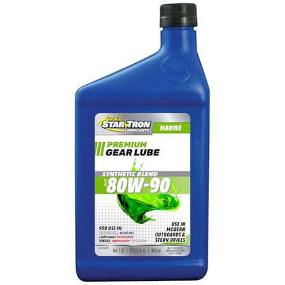 STAR BRITE Synthetic Lower Unit 80W-90 Gear Lube, Marine Grade - size: 32 Oz Quart, style: 80W-90W Synthetic