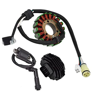 labwork Stator and Regulator Rectifier and Ignition Coil Replacement for Yamaha Raptor 660 2001-2005 YFM660 YFM660R YFM660RSE