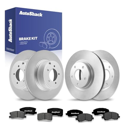 AutoShack Front & Rear Brake Rotors & Premium Pads for Jeep Patriot 2017 - style: Brake Rotor & Premium Pad