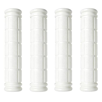 4 Pairs Bicycle Handle Bar Grips Mushroom Grips for BMX/MTB/Road Mountain Bikes - color: white