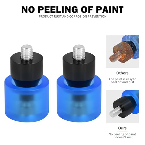 Crash Bar Slider Ends Frame Sliders Fit for Harley M12 Screw - color: #1 Blue