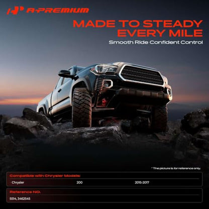 A-Premium Rear Shock Absorbers, Set of 2 - Compatible with Chrysler