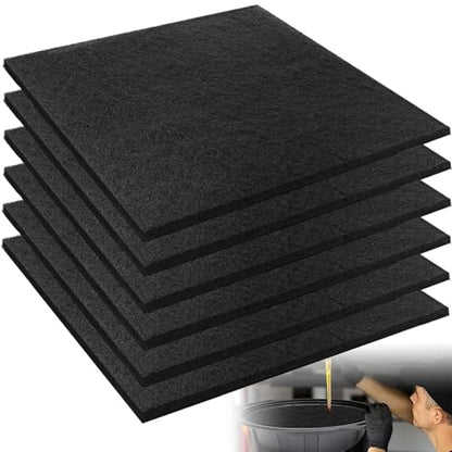 6 Pcs 22'' Oil Drain Splash Pad,No Splatter Pad,Square Oil Change Mat