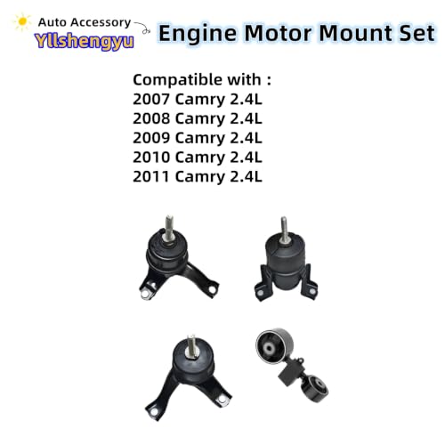 Engine Motor Transmission Mount Kit for 2007-2011 Camry 2.4L - size: 2007-2011 Camry 2.4L