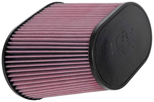 K&N High-Flow Original Lifetime Universal Clamp-On Air Filter: High Performance, Premium, Washable: Flange Diameter: 4 In, Filter Height: 7.5 In, Flange Length: 1.5 In, Shape: Oval Tapered, RE-1040