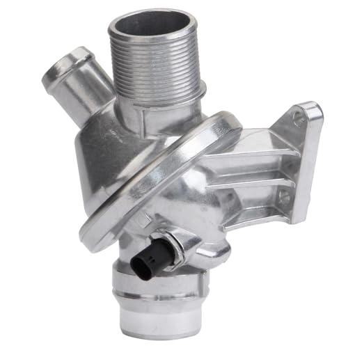 MITZONE Upgraded Aluminum Coolant Thermostat Assembly Compatible with 2012-2016 BMW 320i 325i 328i 520i 528i X5 X4 X3 X1 428i 420i 220i 228i Replace Number 11538635689 11538636595 - color: silver