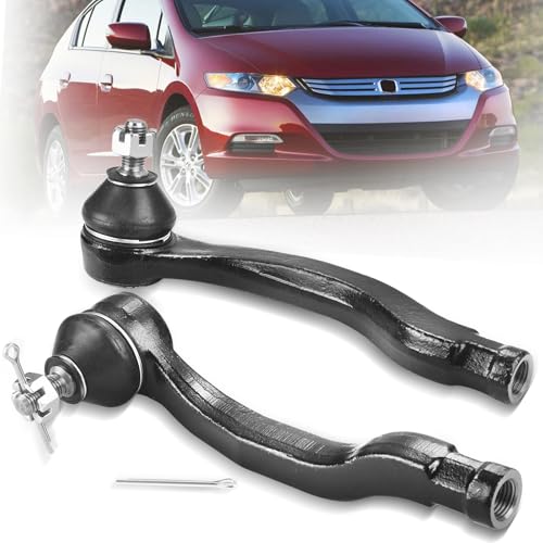 2PCS Front Outer Tie Rod Ends ES3331 ES3332 LH & RH, Tie Rod End Kit Fit for Acura EL Integra Honda Civic CR-V Civic Del Sol Fit Insight 1992-2014 - size: ES3331 ES3332