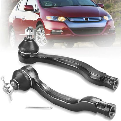 2PCS Front Outer Tie Rod Ends ES3331 ES3332 LH & RH, Tie Rod End Kit Fit for Acura EL Integra Honda Civic CR-V Civic Del Sol Fit Insight 1992-2014 - size: ES3331 ES3332