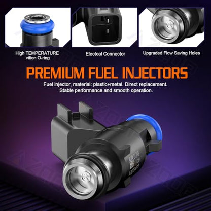 Fuel Injector for GMC Sierra 1500/Savana/Yukon (2010-2017) 4.8L 5.3L 6.0L - size: For Savana 1500/Yukon 5.3L Flex (2010-2014)