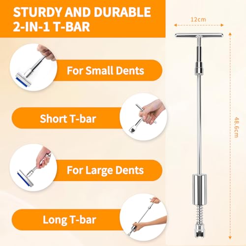 128Pcs Paintless Dent Puller Kit Auto Refrigerator Door Ding Removal Tools