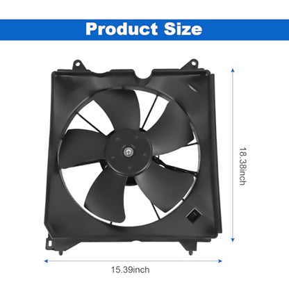 Engine Radiator Cooling Fan Assembly Replacement for Honda Accord 2013-2017