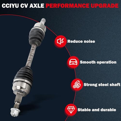 CCIYU CV Axle Shaft Assembly for Ford Focus 2012 2013 2014 2015 2016 2017 - size: 17-5802